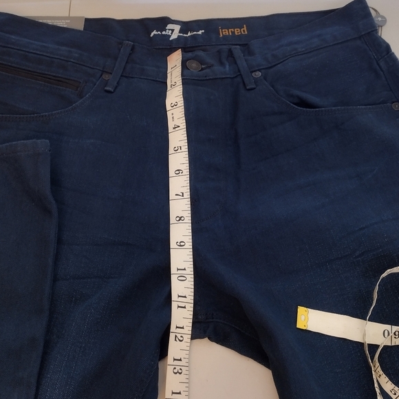 NWT 7 For All Mankind Jared Men's Size 34 Denim Cotton Straight Leg Jeans - Picture 11 of 15